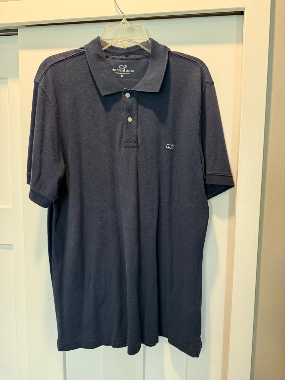 Vineyard Vines Men's Navy Polo Shirt-size M